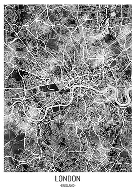 London England City Map