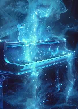 Cosmic Blue Grand Piano