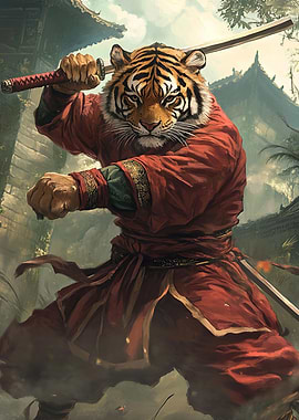 Tiger Kung Fu Ninja Animal