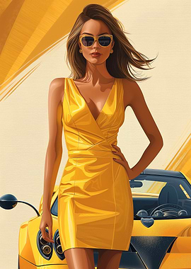 Pagani Huayra and girl