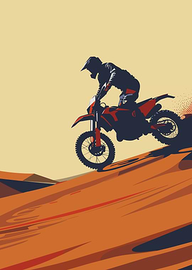 Motocross Dirtbike Desert