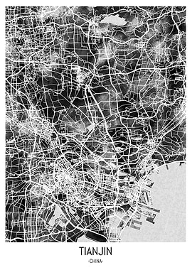 Tianjin China City Map