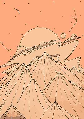 Peach cloud peaks
