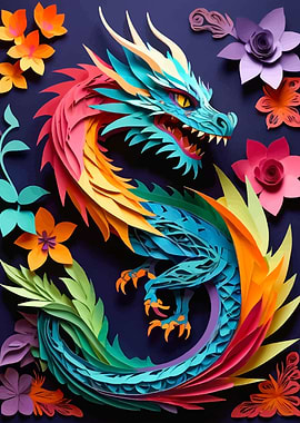 Kirigami Dragon