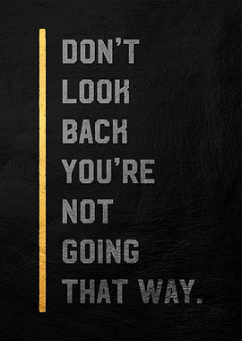 dont look back