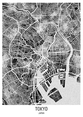 Tokyo Japan City Map