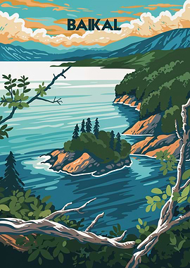 Tranquil Lake Baikal