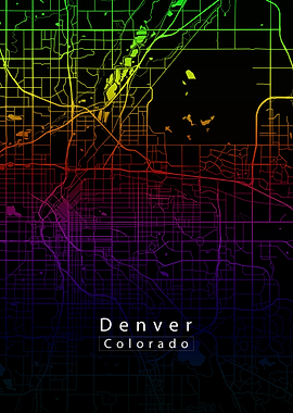 Denver Colorado City Map