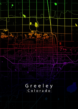Greeley Colorado City Map