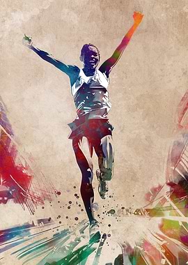 Runner sport art