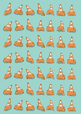 Road cone pattern
