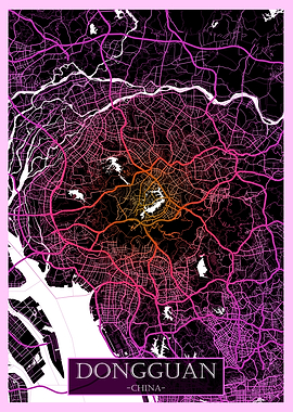 Dongguan China Road Map