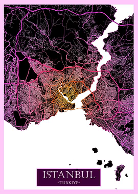 Istanbul Trkiye Road Map
