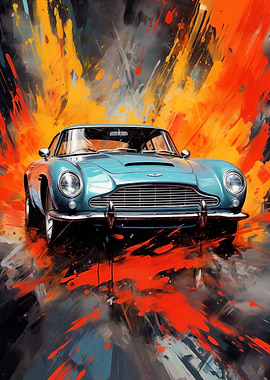 Aston Martin DB5 Car art