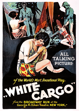 White Cargo Vintage Poster