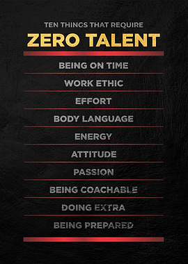 zero talent