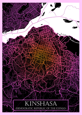 Kinshasa DR Congo Road Map