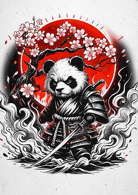 panda japanese landscape