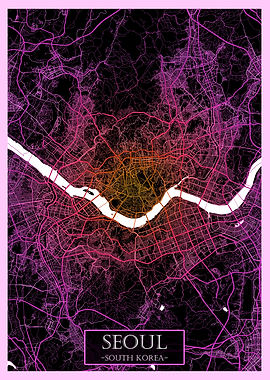 Seoul South Korea Road Map