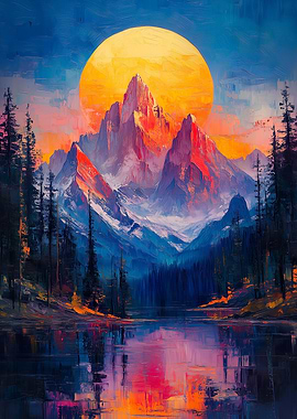 Sunset Mountain Nature