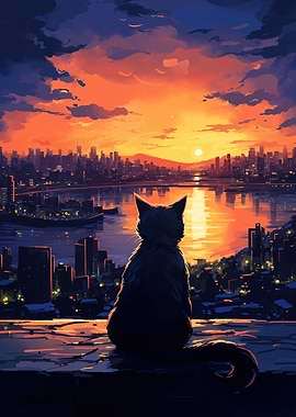 Displate ディスプレイット黒化け猫　メタルポースター 7a09b245-bae9-40f8-82c1-