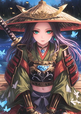 Samurai Girl Butterflies