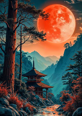 Japanese Moon Landscape