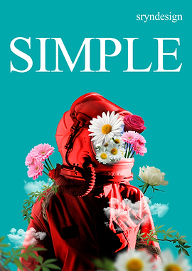 Astronaut and Flowers