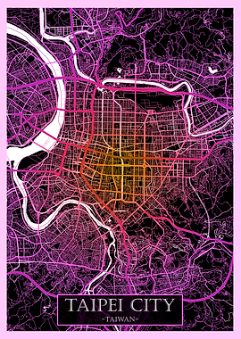 Taipei City Taiwan Map