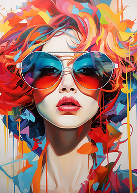 Woman art Glasses Fashion