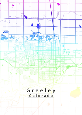 Greeley Colorado City Map