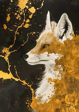 golden fox portraint