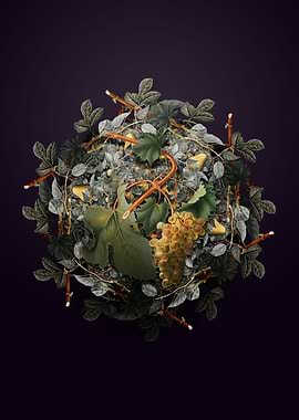 Vermentino Grapes Wreath