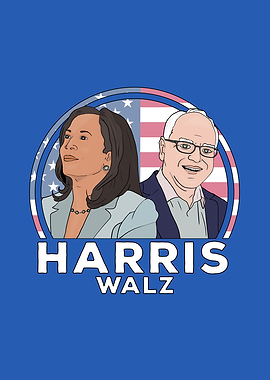 Kamala Harris and Tim Walz