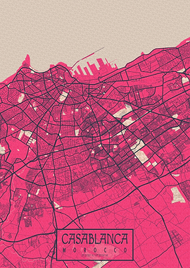 Casablanca Map Blossom