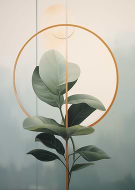 Tropical Leaves Floral Art