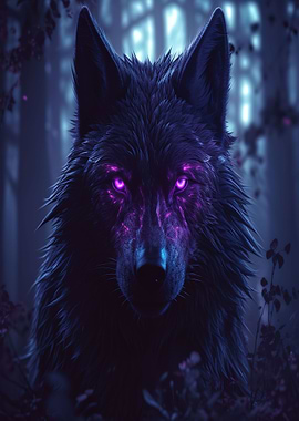 wild wolf purple