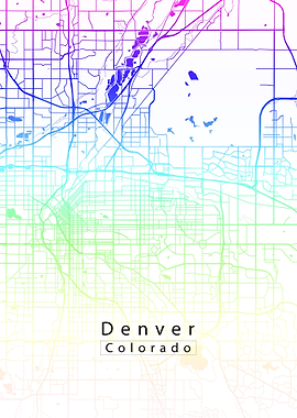 Denver Colorado City Map