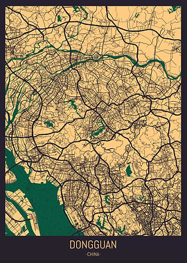 Dongguan China Street Map