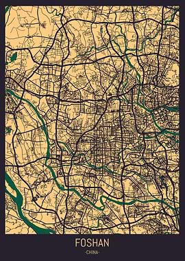 Foshan China Street Map