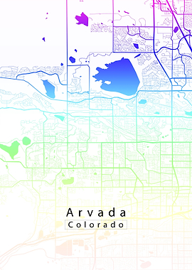 Arvada Colorado City Map