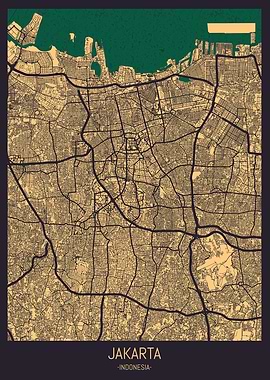 Jakarta Indonesia City Map