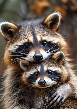 Raccoon Duo
