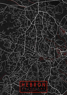 Hebron City Map Oriental