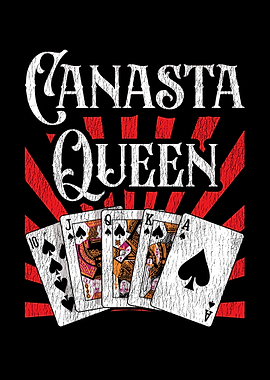 Canasta Queen Gambling' Poster, picture, metal print, paint