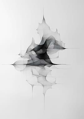 Black White Abstract Art