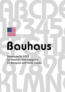 Bauhaus font 1975