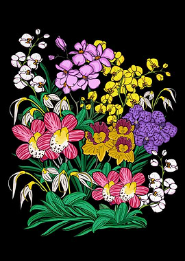 Orchid Flower Lover Women