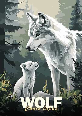 Wolf Family Minimalist