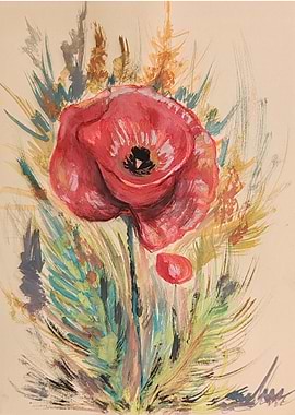 Poppy and wheat